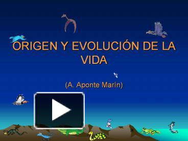 PPT – ORIGEN Y EVOLUCI PowerPoint Presentation | Free To Download - Id ...