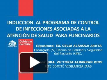 PPT – INDUCCION AL PROGRAMA DE CONTROL DE INFECCIONES ASOCIADAS A LA ...