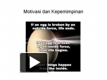 PPT – Motivasi Dan Kepemimpinan PowerPoint Presentation | Free To ...