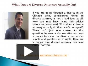 PPT – What Does A Divorce Attorney Actually Do! PowerPoint Presentation ...