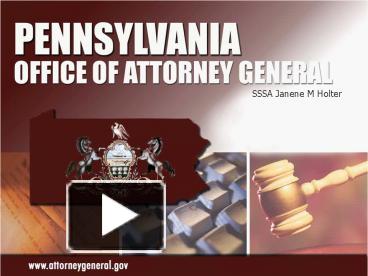 PPT – Pennsylvania Office Of Attorney General Insurance Fraud Section ...