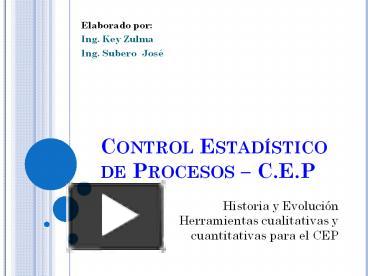 PPT – Control Estad PowerPoint Presentation | Free To Download - Id ...