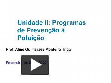 PPT – Unidade II: Programas De Preven PowerPoint Presentation | Free To ...