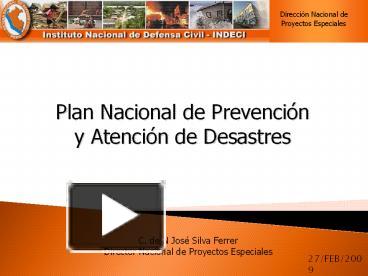 Ppt Plan Nacional De Prevenci Powerpoint Presentation Free To