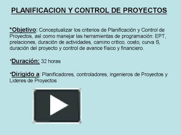 Ppt Objetivo Conceptualizar Los Criterios De Planificaci Powerpoint