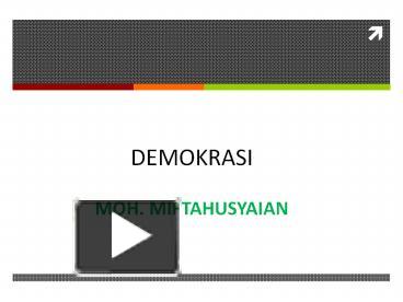 PPT – DEMOKRASI PowerPoint Presentation | Free To Download - Id: 4f4753 ...