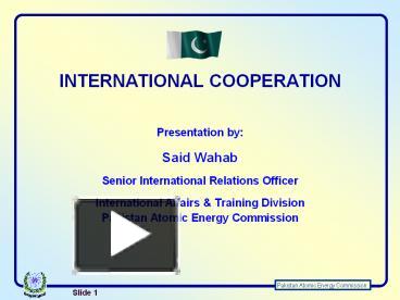 PPT – INTERNATIONAL COOPERATION PowerPoint Presentation | Free To ...