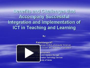 PPT – Benefits And Challenges That Accompany Successful Integration And ...