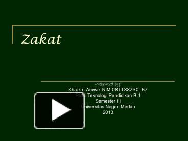 PPT – Zakat ?????????? PowerPoint Presentation | Free To Download - Id ...