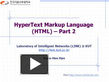 PPT – HyperText Markup Language (HTML) PowerPoint Presentation | Free ...