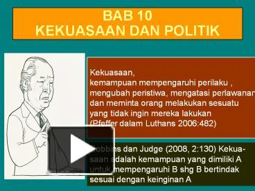 PPT – BAB 10 KEKUASAAN DAN POLITIK PowerPoint Presentation | Free To ...