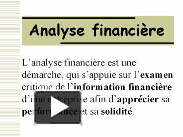 PPT – Analyse Financi PowerPoint Presentation | Free To Download - Id ...