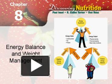 PPT – Energy Balance And Weight Management PowerPoint Presentation ...