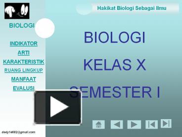 PPT – BIOLOGI PowerPoint Presentation | Free To Download - Id: 5524a7-NjRlM