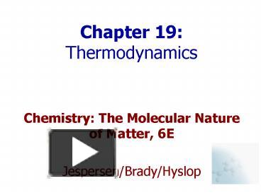 Ppt Chapter Thermodynamics Powerpoint Presentation Free To View Id A D Mwvhm