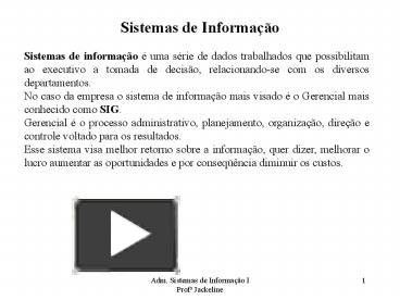 Ppt Sistemas De Informa Powerpoint Presentation Free To Download