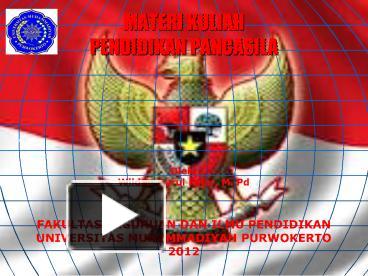 PPT – MATERI KULIAH PENDIDIKAN PANCASILA PowerPoint Presentation | Free ...