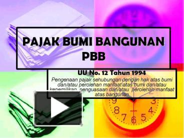 PPT – PAJAK BUMI BANGUNAN PBB PowerPoint Presentation | Free To ...