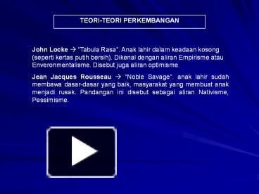 PPT – TEORI-TEORI PERKEMBANGAN PowerPoint Presentation | Free To ...