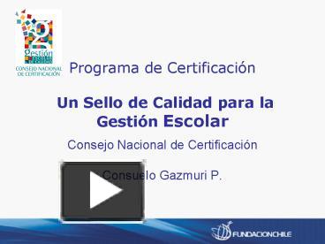 PPT Programa De Certificaci PowerPoint Presentation Free To View