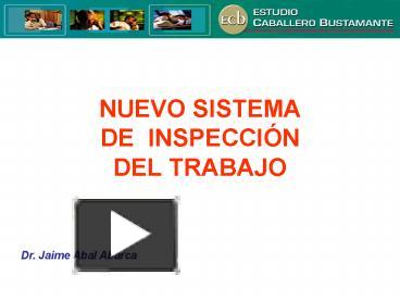 PPT – NUEVO SISTEMA DE INSPECCI PowerPoint Presentation | Free To View ...