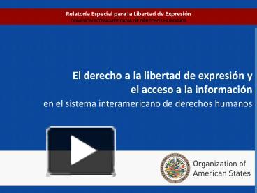 Ppt El Derecho A La Libertad De Expresi Powerpoint Presentation