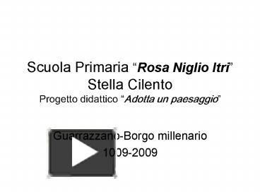 PPT – Scuola Primaria PowerPoint Presentation | Free To View - Id ...