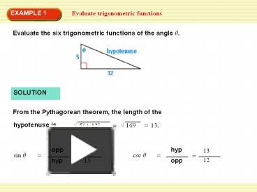 PPT – Evaluate Trigonometric Functions PowerPoint Presentation | Free ...