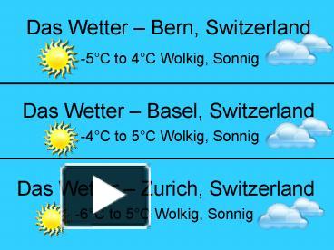 Ppt Das Wetter Powerpoint Presentation Free To View Id 5c827a Nzjmn