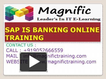 PPT – Sap Is Banking Online Trainng PowerPoint Presentation | Free To ...