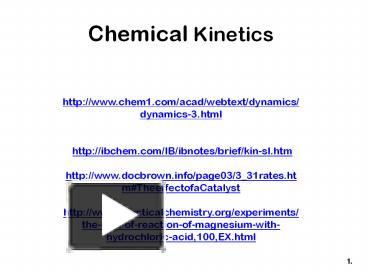 Ppt Chemical Kinetics Powerpoint Presentation Free Download Id 5609537