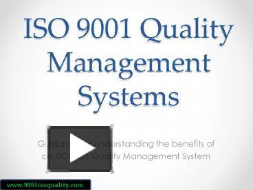 Ppt – Iso 9001 Quality Management System Guide Powerpoint Presentation 