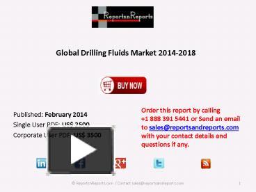 PPT – Drilling Fluids Market: 2018 Trends, Challenges And Growth ...