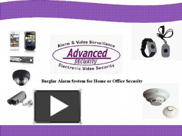 PPT – Burglar Alarm System For Home Or Office Security PowerPoint ...