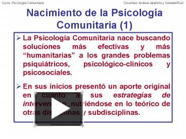 PPT Nacimiento De La Psicolog PowerPoint Presentation Free To View