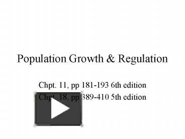 PPT – Population Growth PowerPoint Presentation | Free To View - Id ...