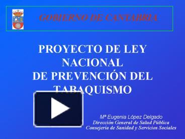 PPT PROYECTO DE LEY NACIONAL DE PREVENCI PowerPoint Presentation