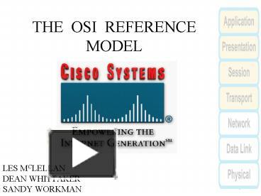 Ppt The Osi Reference Model Powerpoint Presentation Free To Download Id E C Zjgym