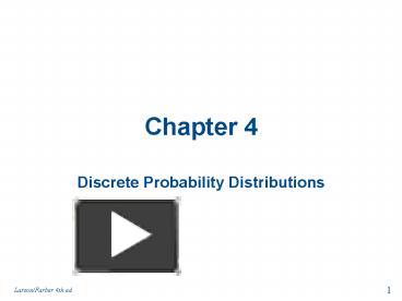 Ppt Discrete Probability Distributions Powerpoint Presentation Free