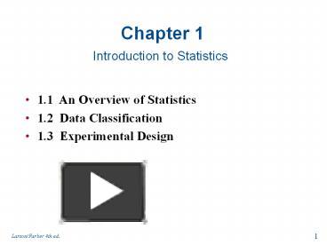 PPT – Introduction To Statistics PowerPoint Presentation | Free To View ...