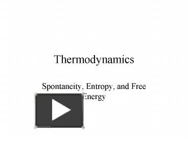 PPT – Thermodynamics PowerPoint Presentation | Free To Download - Id ...