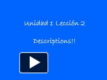 PPT – Unidad 1 Lecci PowerPoint Presentation | Free To View - Id ...