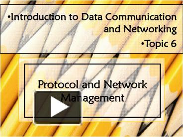 PPT – Introduction To Data Communication And Networking PowerPoint ...