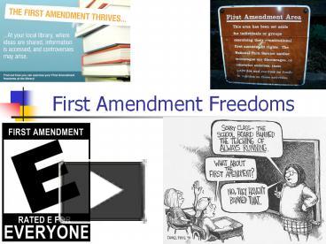 Ppt First Amendment Freedoms Powerpoint Presentation Free To