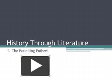 PPT – History Through Literature PowerPoint Presentation | Free To ...