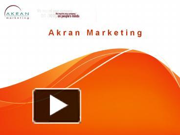 Akran Marketing - Promotional Product Branding