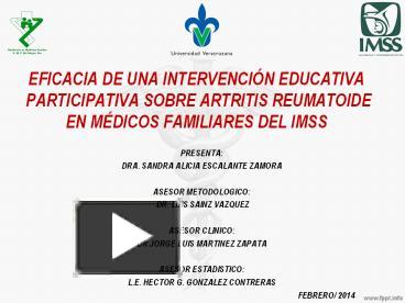 PPT EFICACIA DE UNA INTERVENCI PowerPoint Presentation Free To