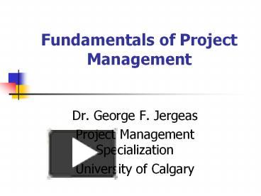 PPT – Fundamentals Of Project Management PowerPoint Presentation | Free ...