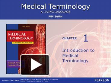 PPT – Introduction To Medical Terminology PowerPoint Presentation ...