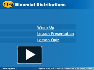 Binomial Probability Distribution. - ppt video online download